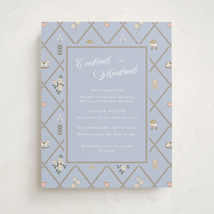 "A New Chapter" - Baby Shower Bar Signs in Sprinkles by Leah Bisch - Front
