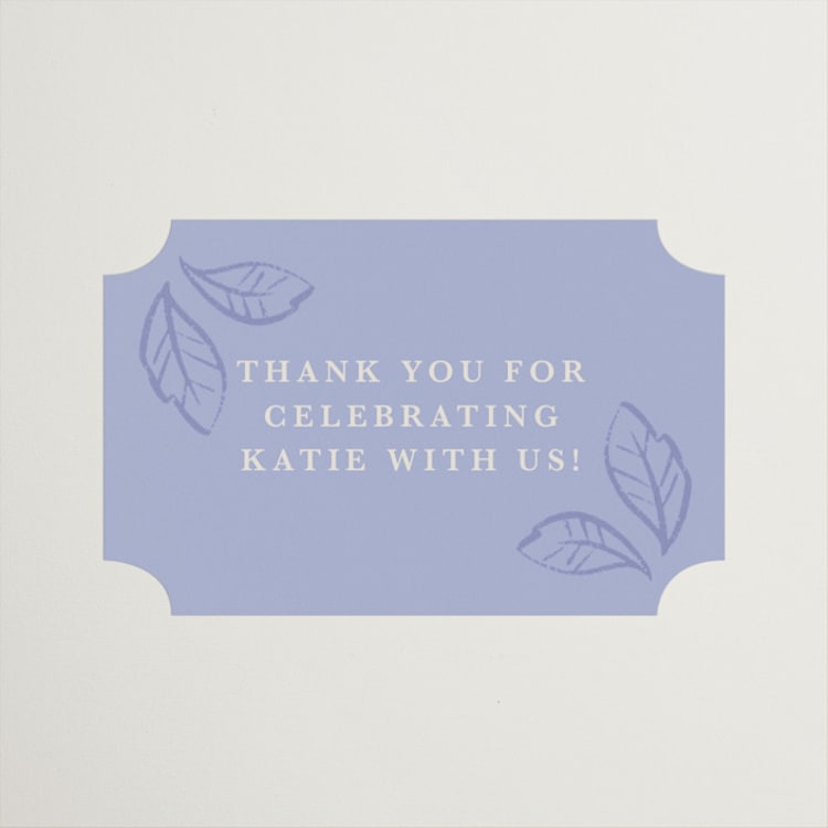 "Love Birds" - Bridal Shower Favor Stickers in Porcelain by Rebecca Smith - Front