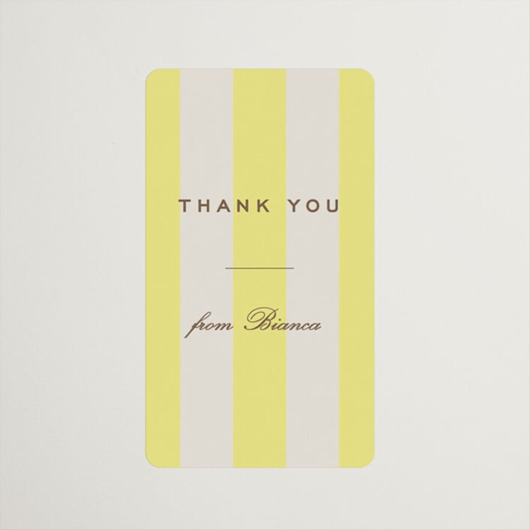 "Campania" - Bridal Shower Favor Stickers in Limone by Megan Davis - Front