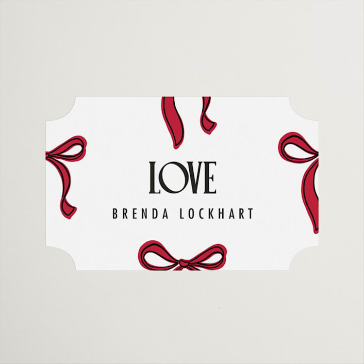 "Maraschino" - Bridal Shower Favor Stickers in Cherry by Nazia Hyder - Front