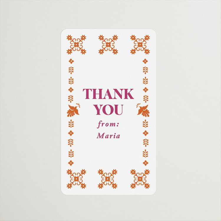 "Let's Fiesta" - Bridal Shower Favor Stickers in Gumdrop by Eva Tadros - Front