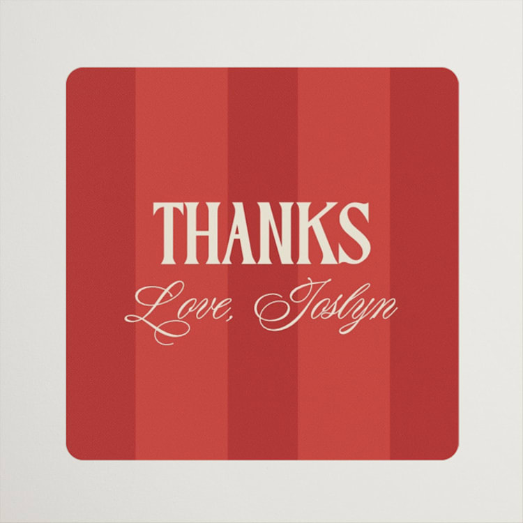 "Starring" - Bridal Shower Favor Stickers in Oriole by Owl and Toad - Front