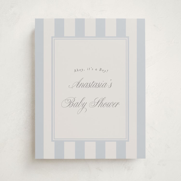 "On Board" - Baby Shower Welcome Signs in Sailor by Stephanie Hawkes - Front