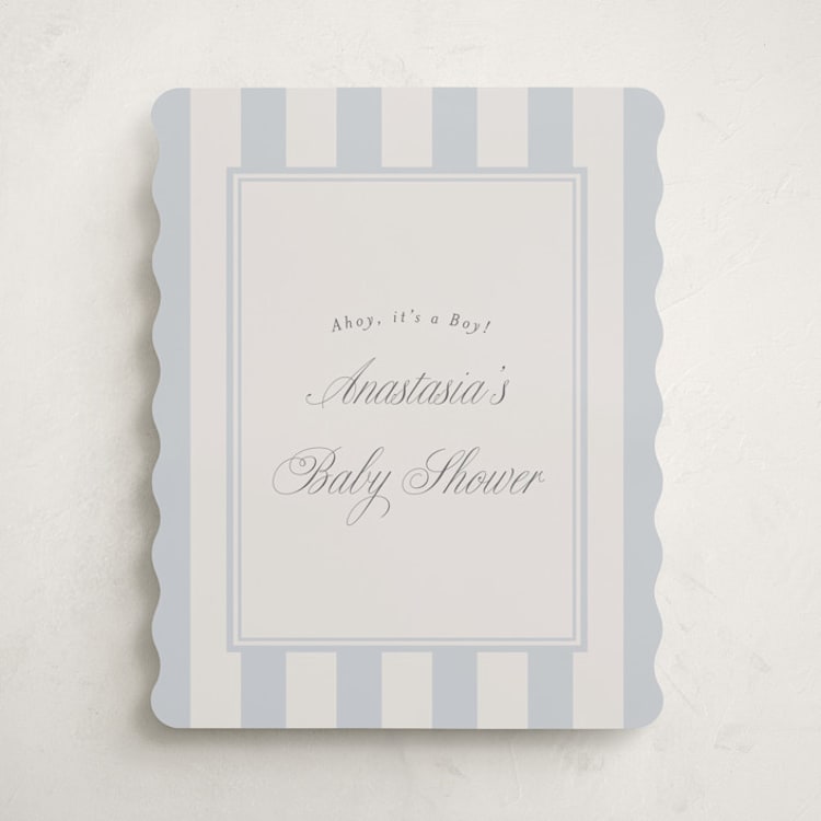 "On Board" - Baby Shower Welcome Signs in Sailor by Stephanie Hawkes - Front