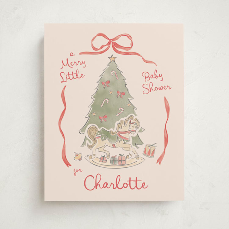 "Toys and Joy" - Baby Shower Welcome Signs in Peppermint by Creo Study - Front