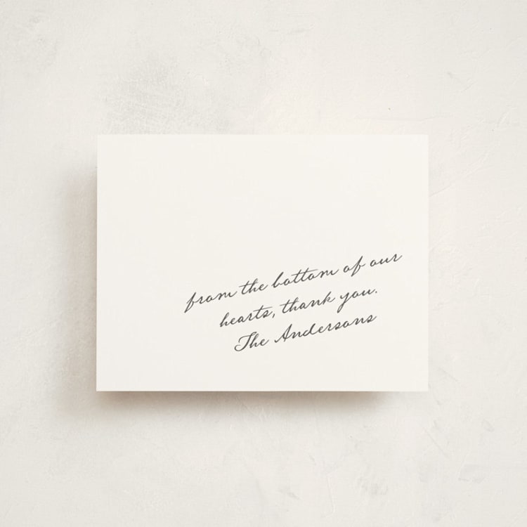 "love voucher" - Flat Birth Announcement Thank You Cards in January by Claudia Orengo - Front