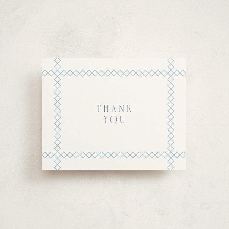 "Baby Bit" - Flat Birth Announcement Thank You Cards in Sky by Alston Foster - Front
