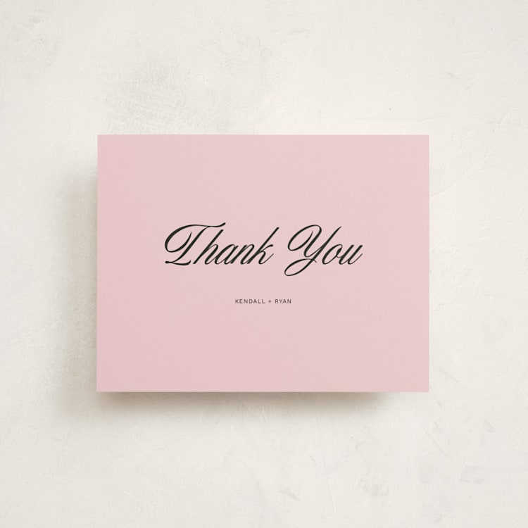 "Baby Time" - Flat Birth Announcement Thank You Cards in Petal by Jen Ramsey - Front