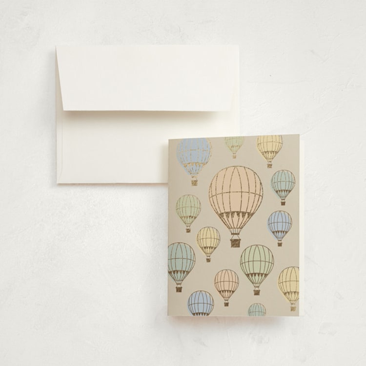 "Freedom" - Foil-Pressed Birth Announcement Thank You Cards in Pastels by Zani van Zyl - Front