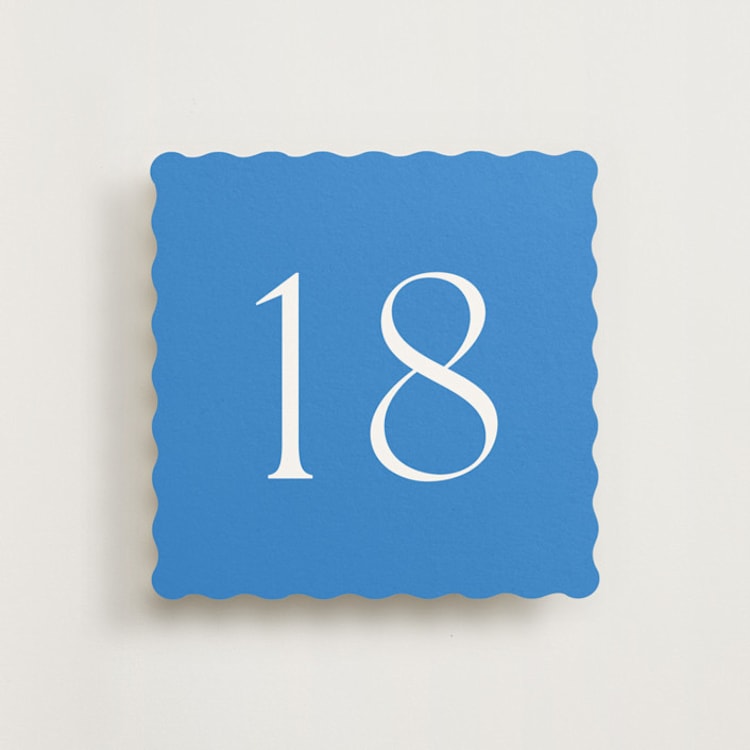 "Perriand Santorini (set of 20)" - Table Number Sets in Santorini by Megan Davis - Front