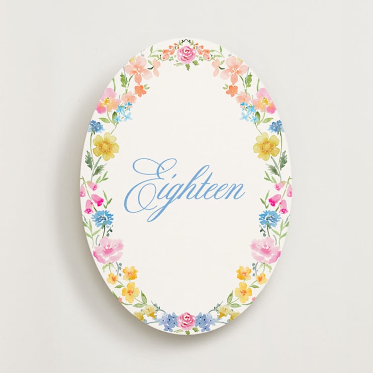 "Everlasting Romance Meadow (set of 20)" - Table Number Sets in Meadow by Petra Kern - Front