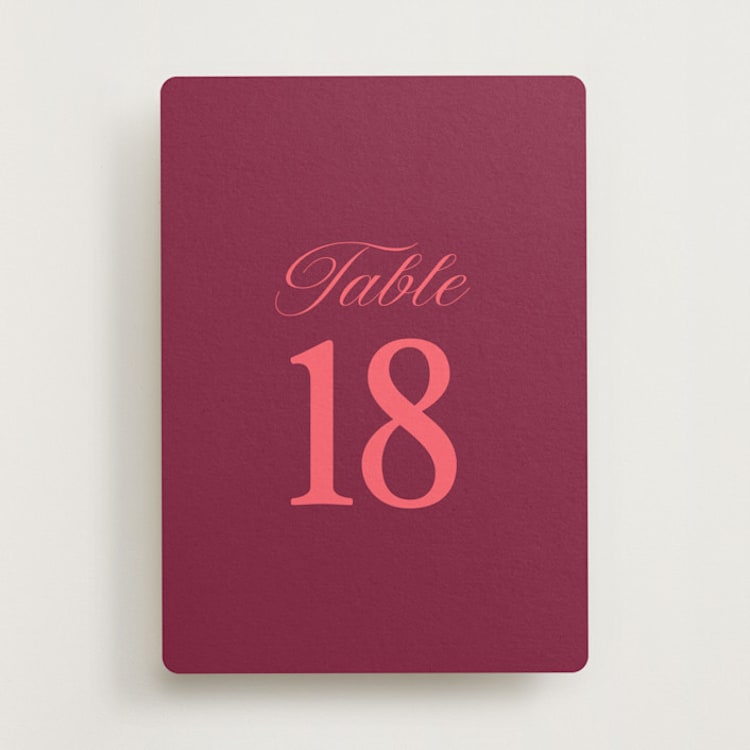 "The Eternal Love (set of 20)" - Table Number Sets in Love by Helena Vitto - Front