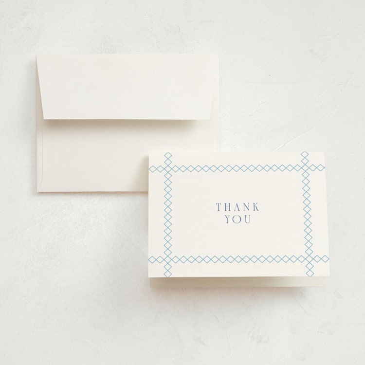 "Baby Bit" - Birth Announcement Thank You Cards in Sky by Alston Foster - Front