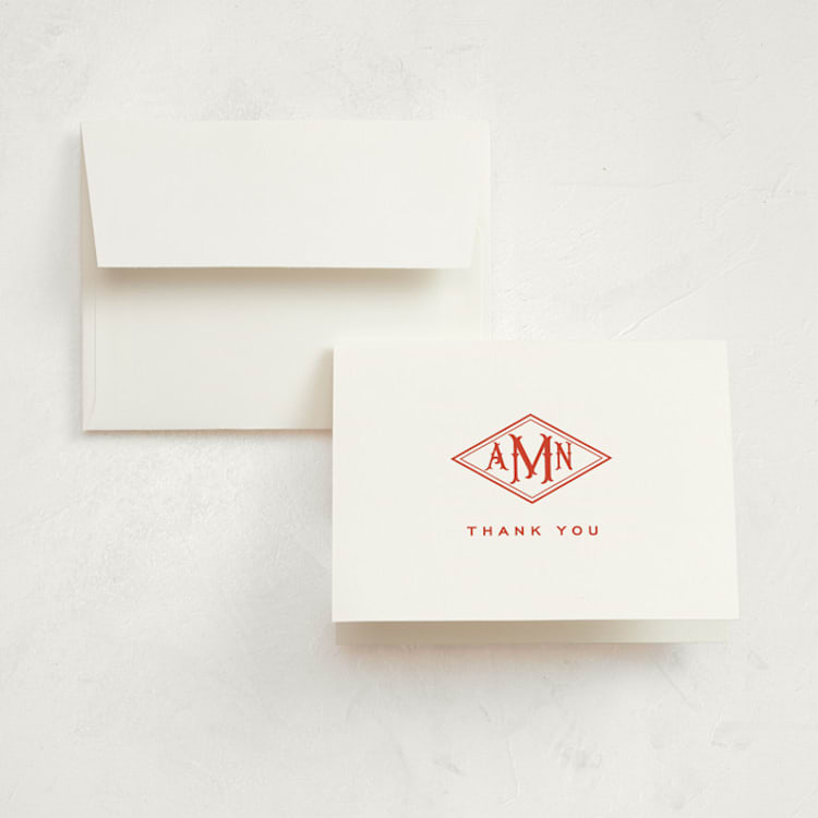 "Madison" - Birth Announcement Thank You Cards in Sienna by Jennifer Lew - Front