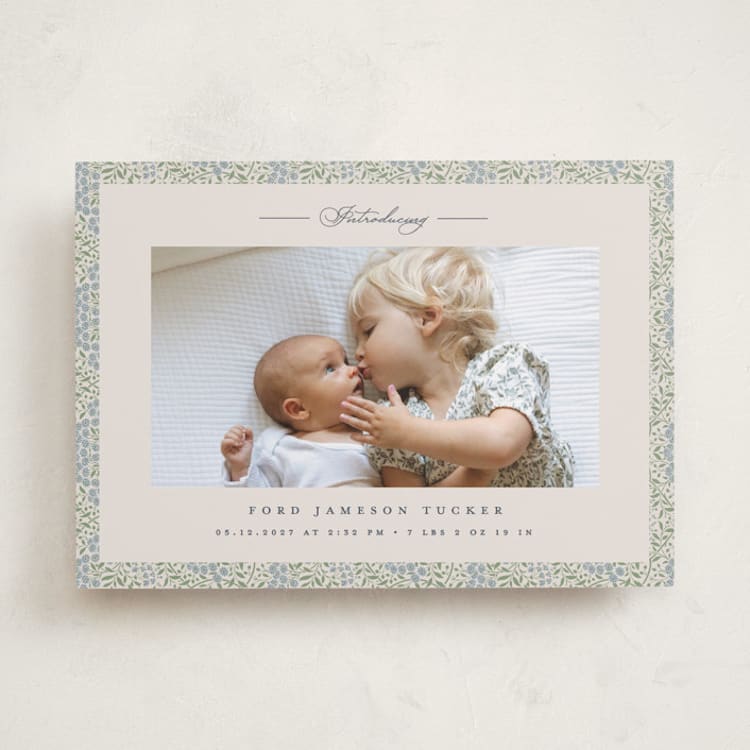 "Parisienne" - Birth Announcements in Meadow by Erica Krystek - Front