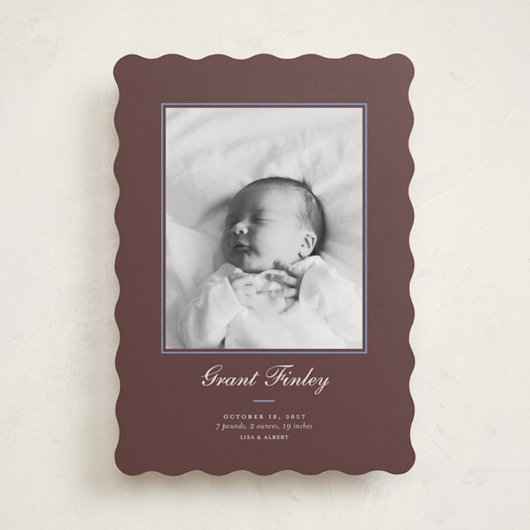 "Peanut" - Birth Announcements in Teddy Bear by Alston Foster - Front