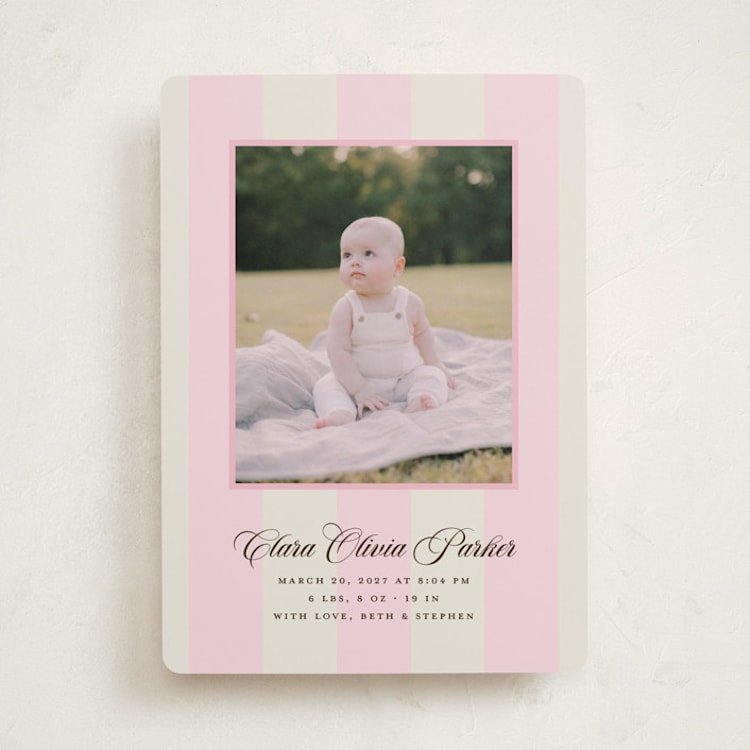 "Gelato" - Birth Announcements in Fragola by Megan Davis - Front