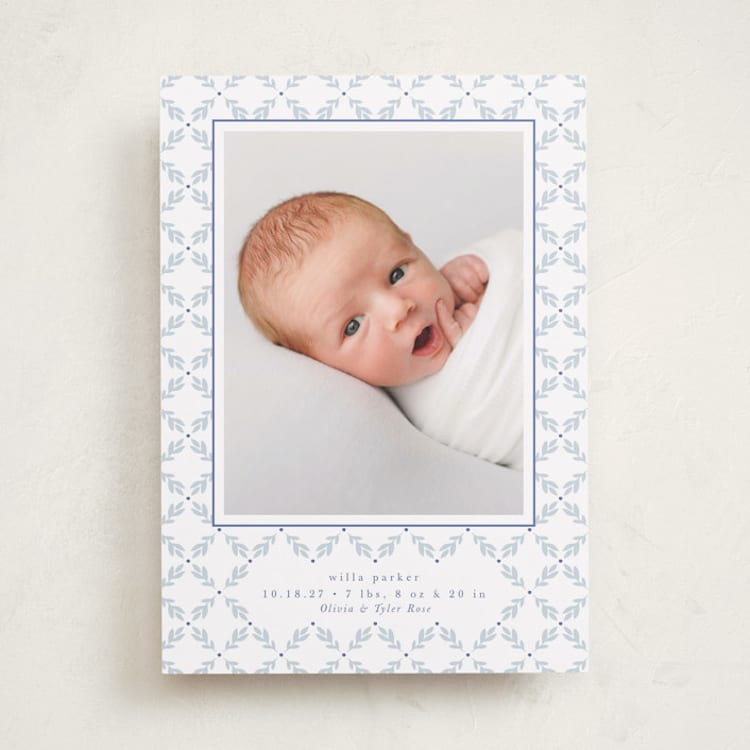 "Sweet Sprigs" - Birth Announcements in Cloud Nine by Alston Foster - Front