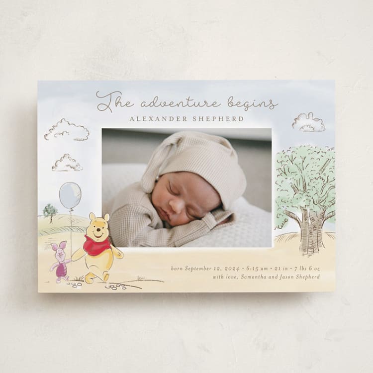 "Winnie Adventure" - Birth Announcements in Sand by frau brandt - Front