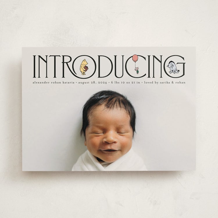 "Silly Old Bear" - Birth Announcements in Ink by Heather Schertzer - Front