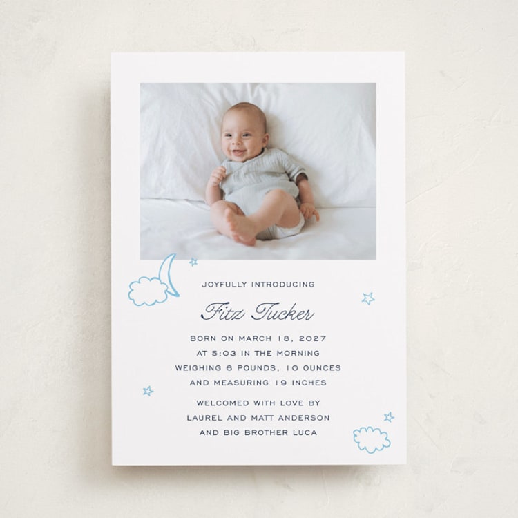"Luna" - Birth Announcements in Lake by Megan Davis - Front