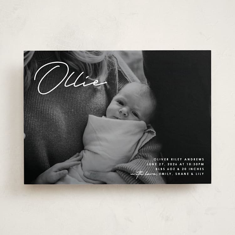 "That's My Name" - Birth Announcements in Cloud by Brandy Folse - Front