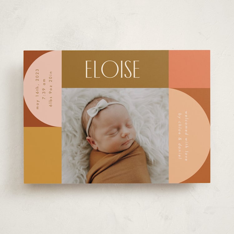 "Shapes" - Birth Announcements in Desert by Morgan Kendall - Front
