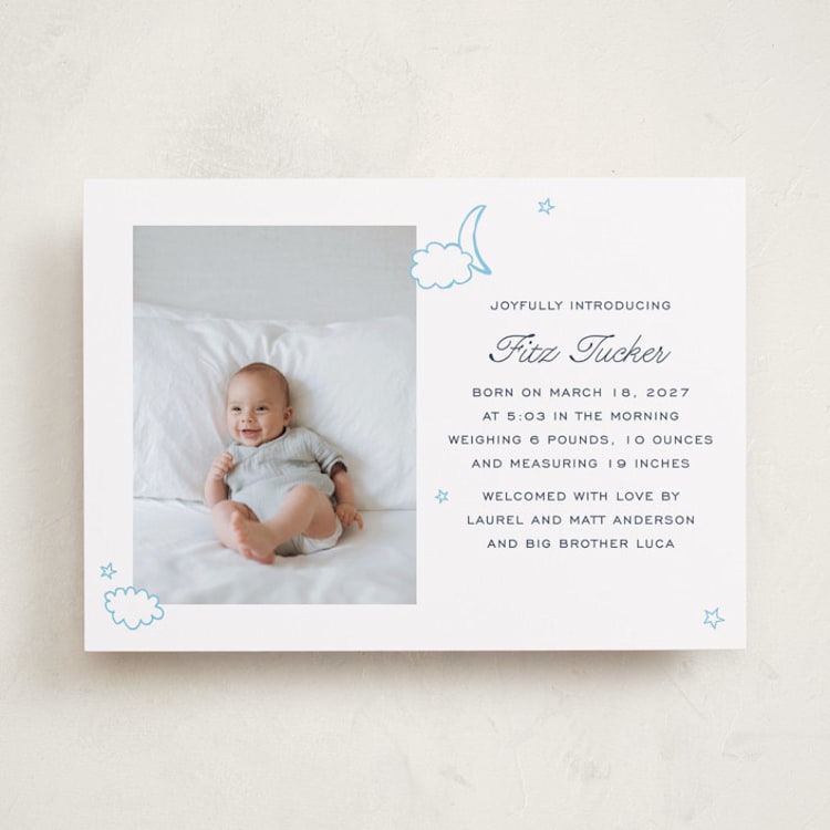 "Luna" - Birth Announcements in Lake by Megan Davis - Front