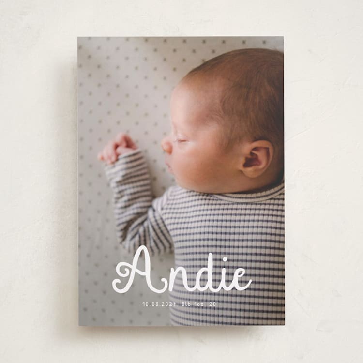 "Morning Coffee" - Birth Announcements in Cotton by Adelyn T. - Front
