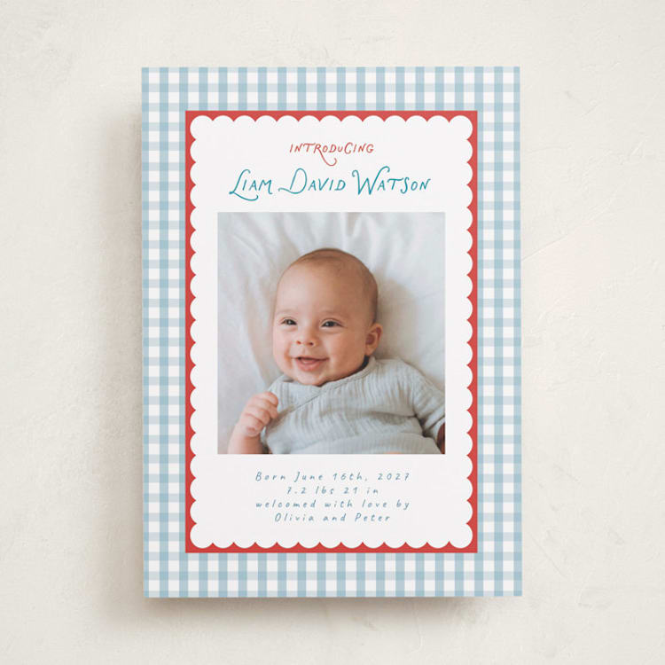 "playful pattern" - Birth Announcements in Picnic by Christy Hy Lee - Front