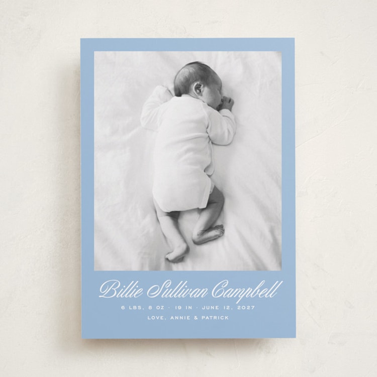 "Chambray" - Birth Announcements in Chambray by Megan Davis - Front