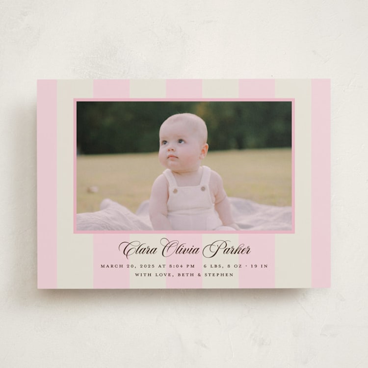 "Gelato" - Birth Announcements in Fragola by Megan Davis - Front