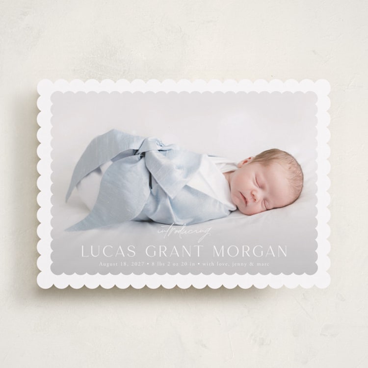 "First Glimpse" - Birth Announcements in Icing by Yaling Hou Suzuki - Front