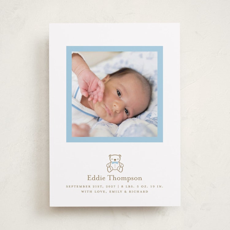 "Teddy" - Birth Announcements in Baby by mo kelley - Front