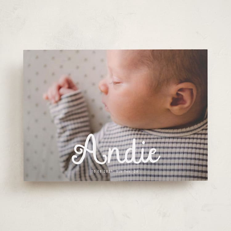 "Morning Coffee" - Birth Announcements in Cotton by Adelyn T. - Front