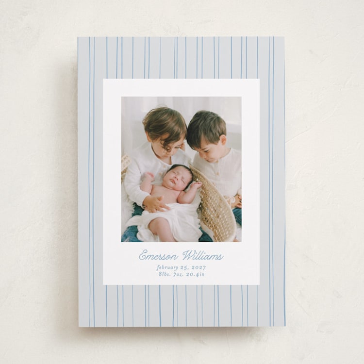 "Rayitas" - Birth Announcements in Sky by Tamara Hilje - Front