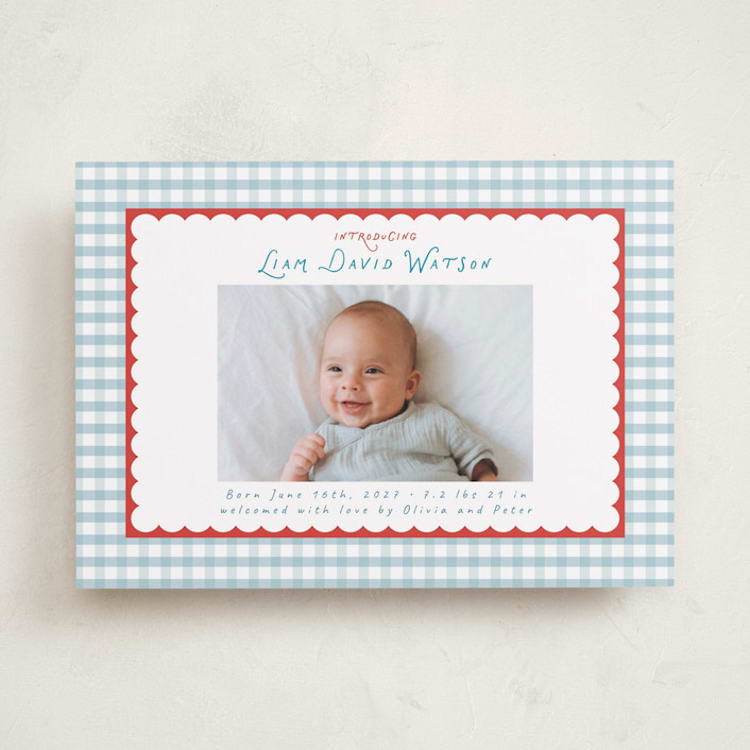 "playful pattern" - Birth Announcements in Picnic by Christy Hy Lee - Front