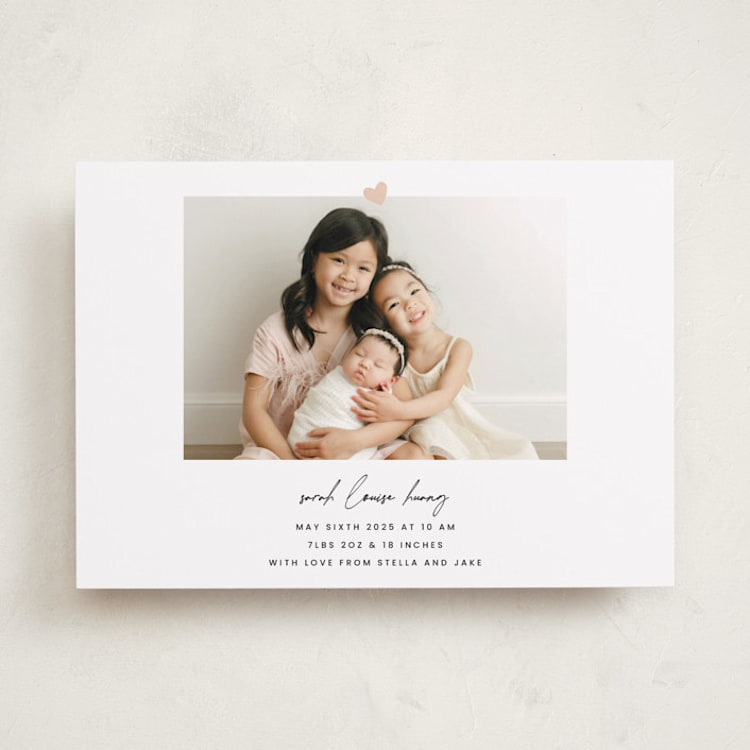 "Camellia" - Birth Announcements in Camellia by Blustery August - Front
