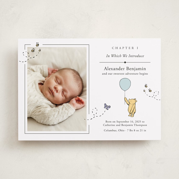 "Disney Sweetest Adventure" - Birth Announcements in Cloud by Heather Schertzer - Front