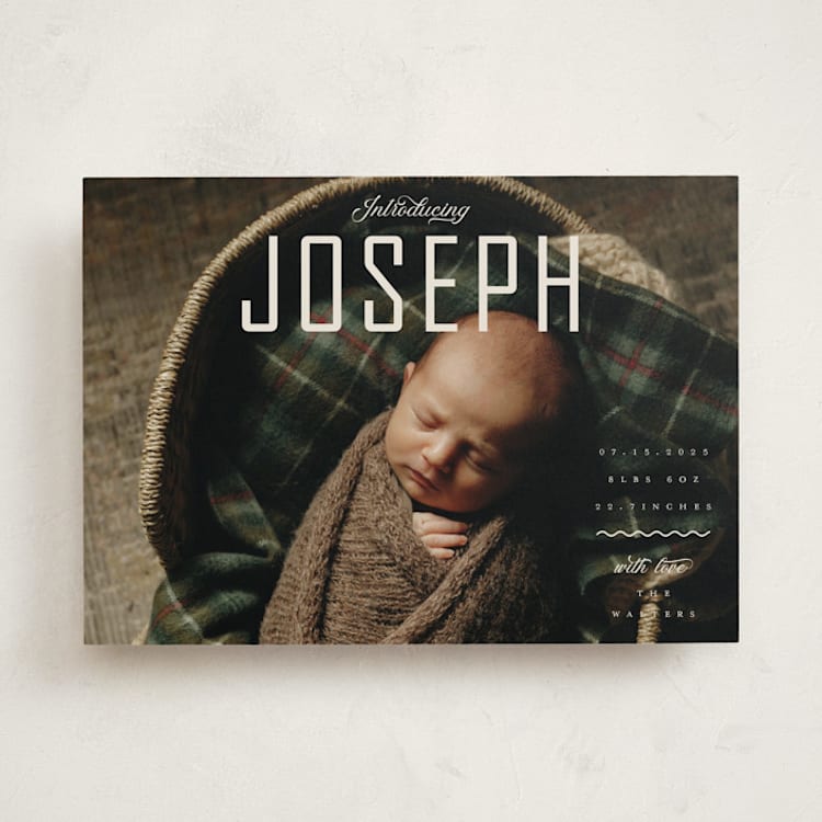 "cover" - Birth Announcements in Cream by Vivian Yiwing - Front