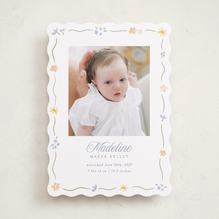 "Petite Garden" - Birth Announcements in Bouquet by Robert and Stella - Front