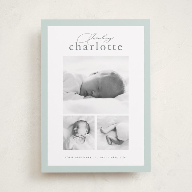 "little gallery" - Birth Announcements in Pool by Sarah Curry - Front