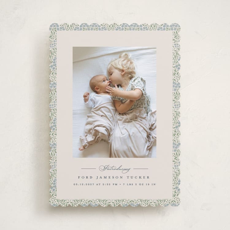 "Parisienne" - Birth Announcements in Meadow by Erica Krystek - Front