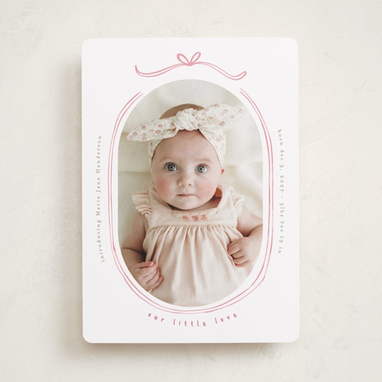 "Bundle of Joy" - Birth Announcements in Gumdrop by Creo Study - Front