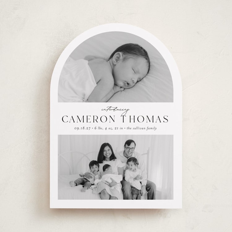 "Simply Introducing" - Birth Announcements in Sugar by Ashley Iwafuchi - Front