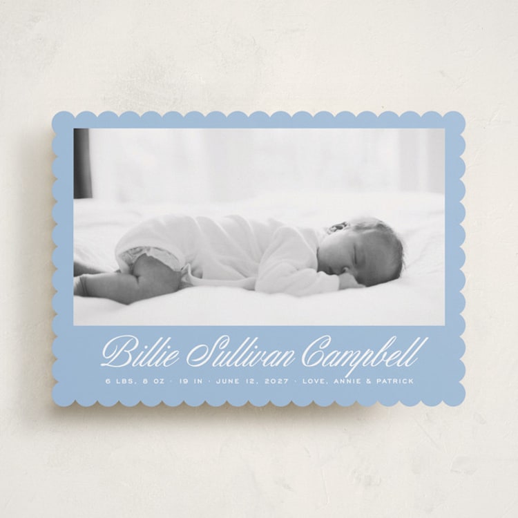 "Chambray" - Birth Announcements in Chambray by Megan Davis - Front