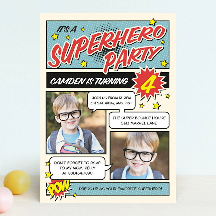 Superhero Birthday Party by Nam Bourassa
