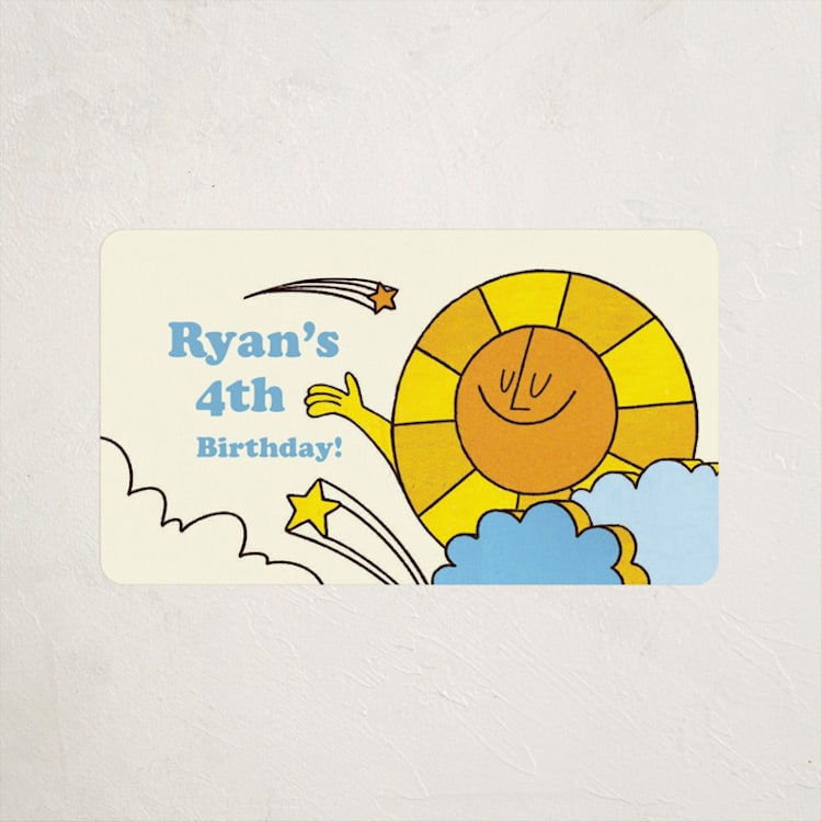 "Birthday Groove" - Children's Birthday Party Stickers in Summer by Morgan Ramberg - Front
