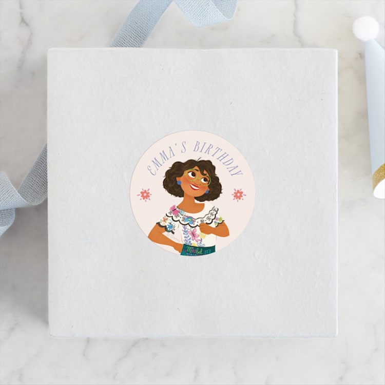 "Magical fiesta" - Children's Birthday Party Stickers in Vanilla by Sabrin Deirani - Front