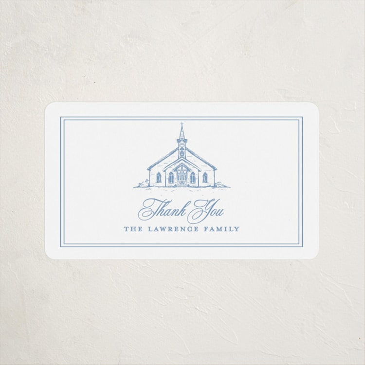"The Chapel" - Children's Birthday Party Stickers in Provincial by Melinda Denison - Front